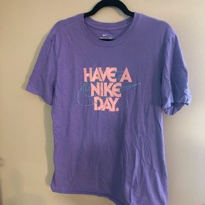 Purple Have a Nike Day Mens Medium Tee